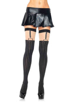 Spandex Opaque Pinstriped Susp
