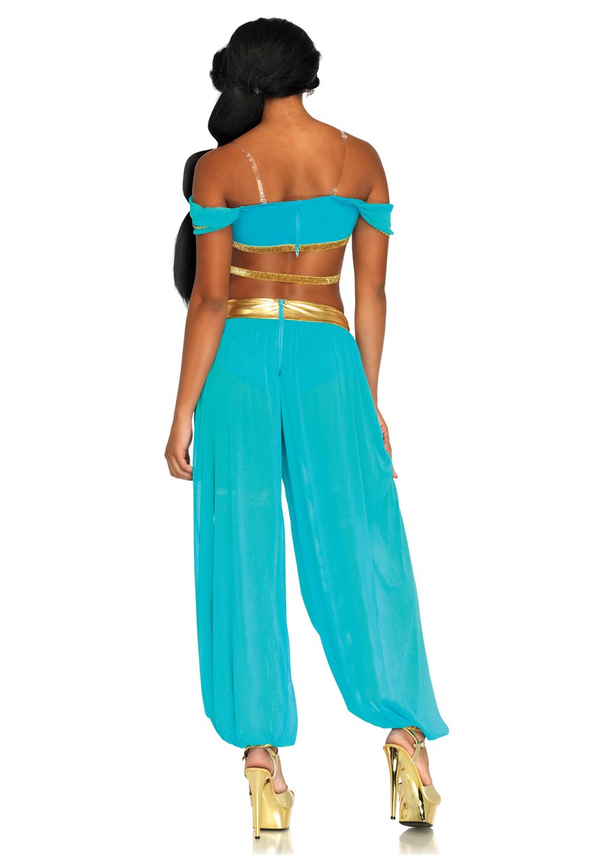 Leg Avenue 4Pc.Oasis Princess,Off The Sho Blue Color