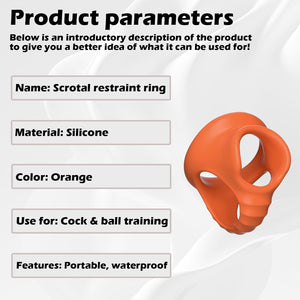 Testicle Toys Soft Testicle Crusher CBT Silicone Chastity Devices for Men Testicles Gag Scrotal Restraints Scrotum Sex Bondage B