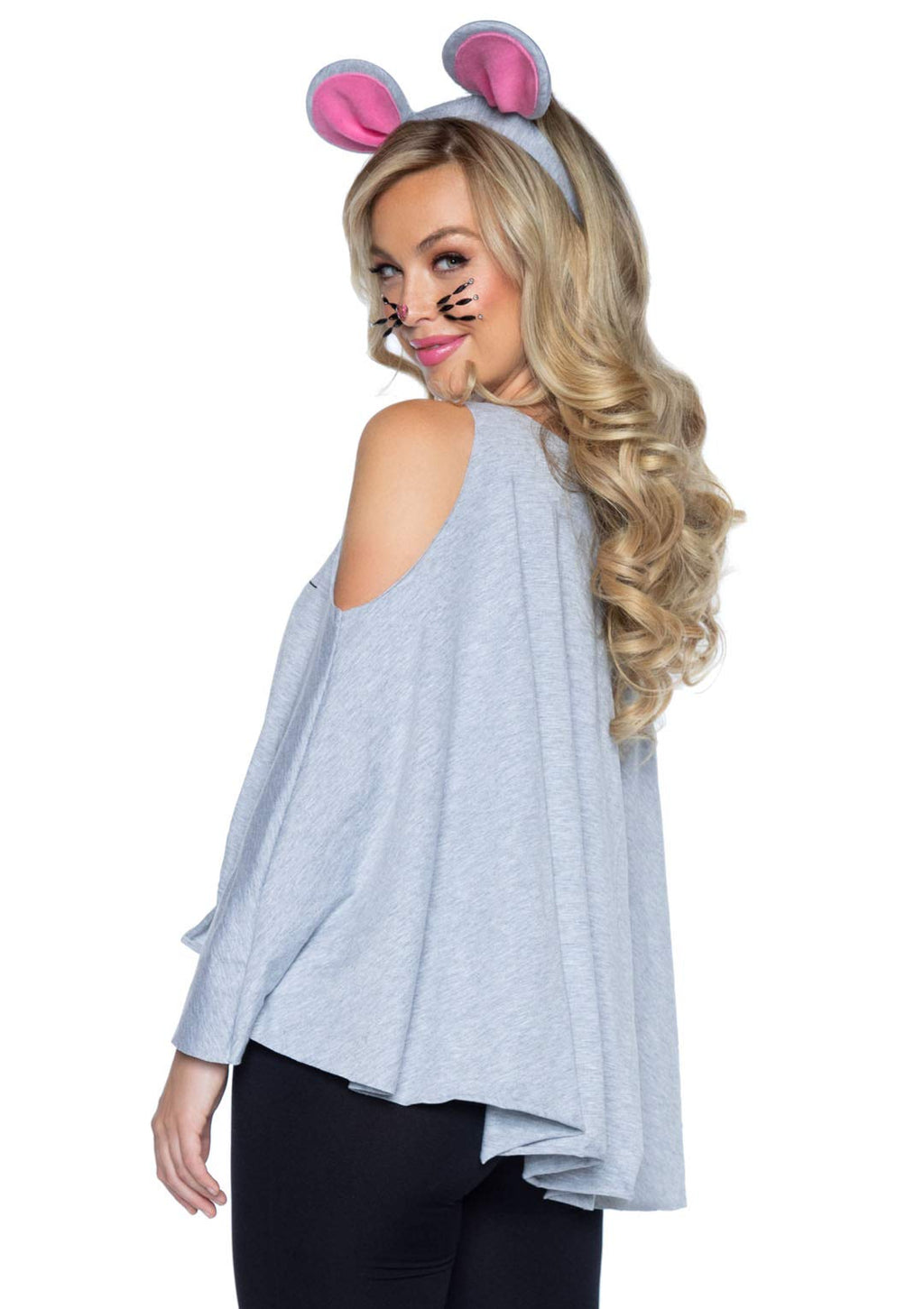 2 Pc Mouse Poncho, Includes Mo - O/S / Grey
