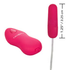 Calexotics Whisper Micro Bullet - Self Heating Wired Pocket Bullet Vibrator - Remote Control Sex Toys For Couples - Adult Egg Ma