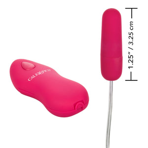 Calexotics Whisper Micro Bullet - Self Heating Wired Pocket Bullet Vibrator - Remote Control Sex Toys For Couples - Adult Egg Ma