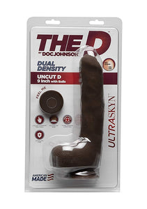 The D Uncut D 9In W/Balls Ultraskyn Choc