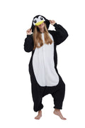 SimZoo Adult Animal Onesie Pajamas, Men and Womens Penguin Cosplay Costume Sleepwear, One-Piece Unisex Homewear X-Large