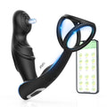 Prostate Massager Anal Vibrator with Cock Ring Anal Toy Plug Sex Toys APP Control 9 Vibration and Tapping Butt Plug G Spot Vibra