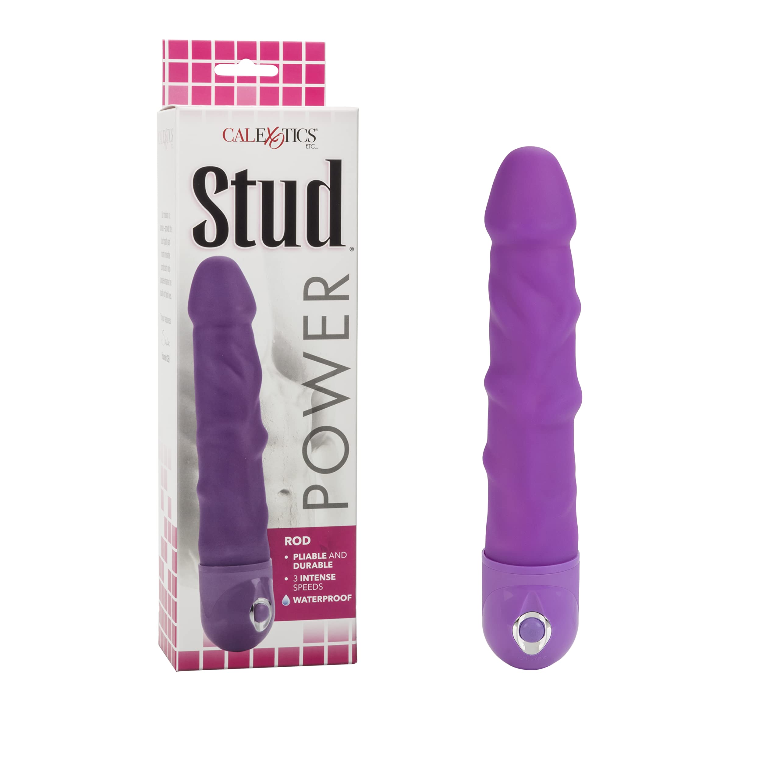 CalExotics Novelties Waterproof Power Stud Rod - Purple