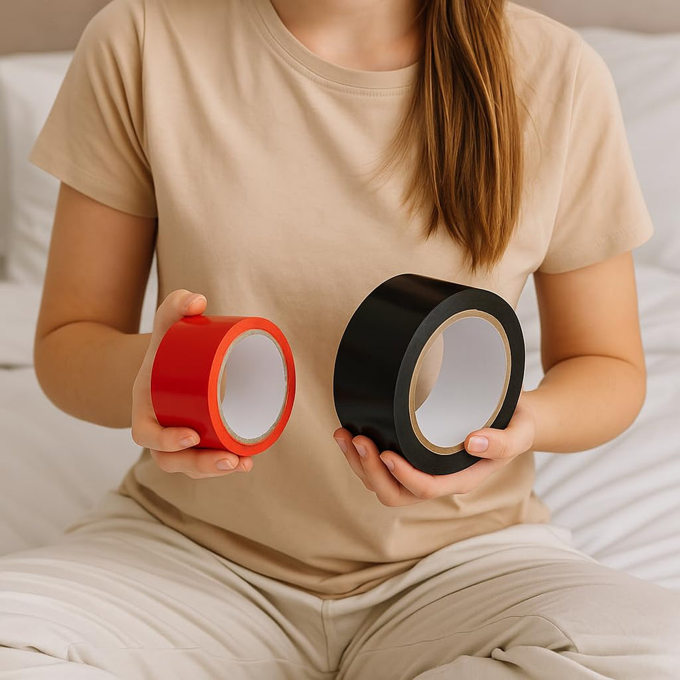 KISSHAKE 147 ' Bondage Tape, BDSM Bondage Restraints Tape Kit Couples Sex Toys Adult Toy Sexual Restraint Tape Sex Furniture for