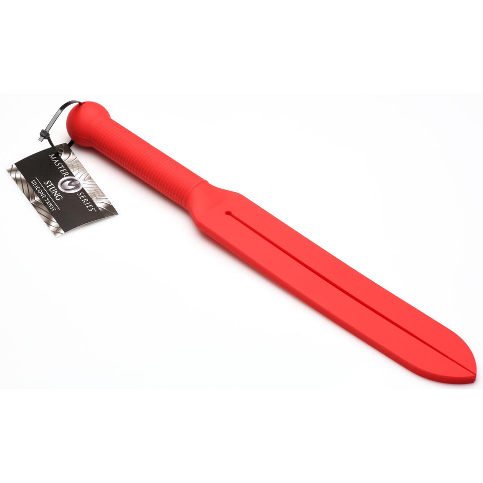 Master Series Stung Dual Tip Silicone Tawse BDSM Paddle. Spanking Paddle Tool, Flogger Sex Whips and Sex Bondage Toys for Adult
