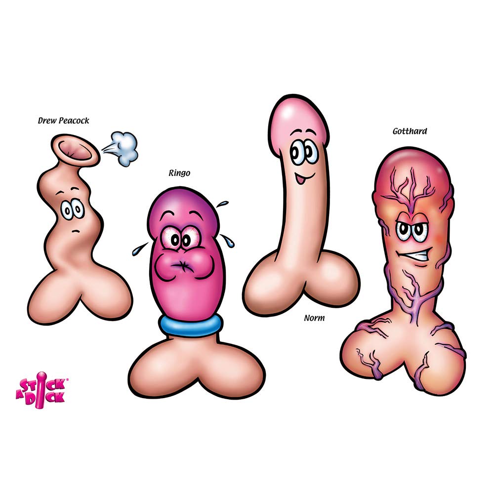 Creative Conceptions Stick A Dick Hunk Bachelorette And Party Game, 180 Gram