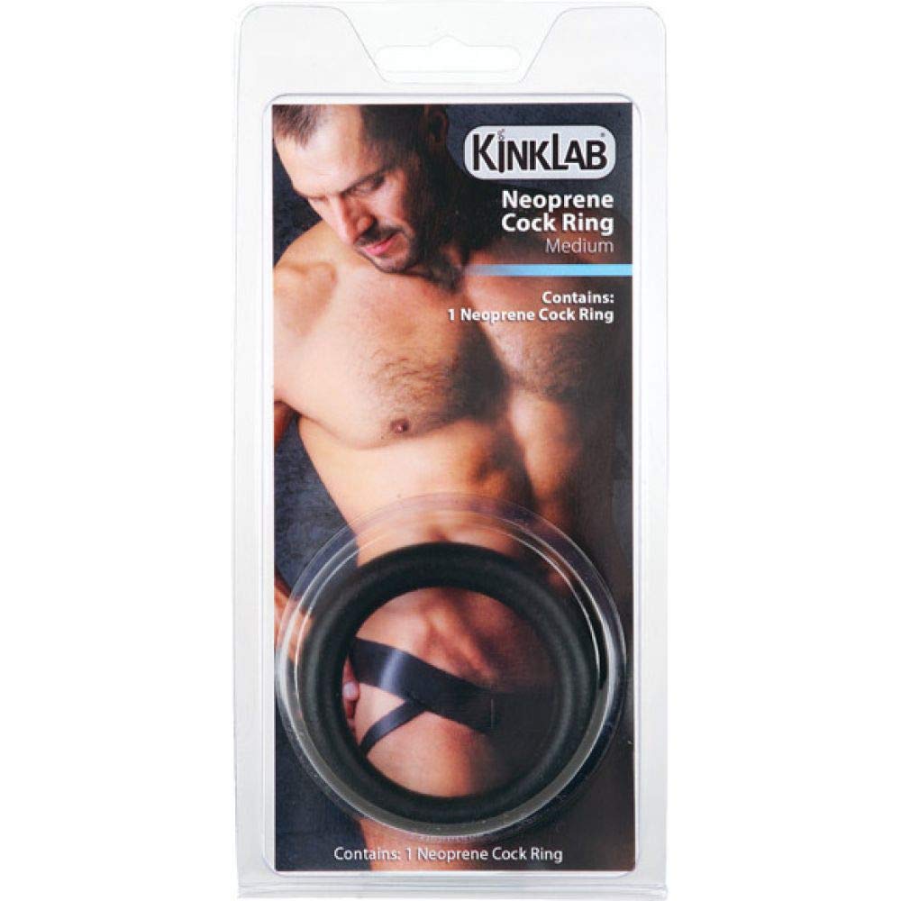 Kinklab Neoprene Cock Ring, Medium, Thin
