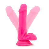 Blush Novelties, Neo, Sensa Feel Dual Density 6 Inch Small Dildo, Soft 1.4'' Wide Flexible Shaft, Strap On Compatible Suction Cu
