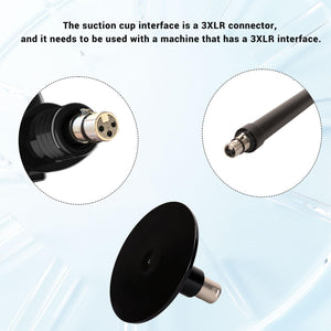 Amausen Updated Universal Dildo Holder 3XLR Connector Sex Machine Attachment Suction Cup Adapter 3.9 Inches Thrusting Machine Ac