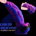 9.5 ' ' Huge Fantasy Realistic Dildo,2.4 ' ' in Diameter Thick G-spot Dildo,Soft Silicone Anal Dildo with Powerful Suction Cup,A
