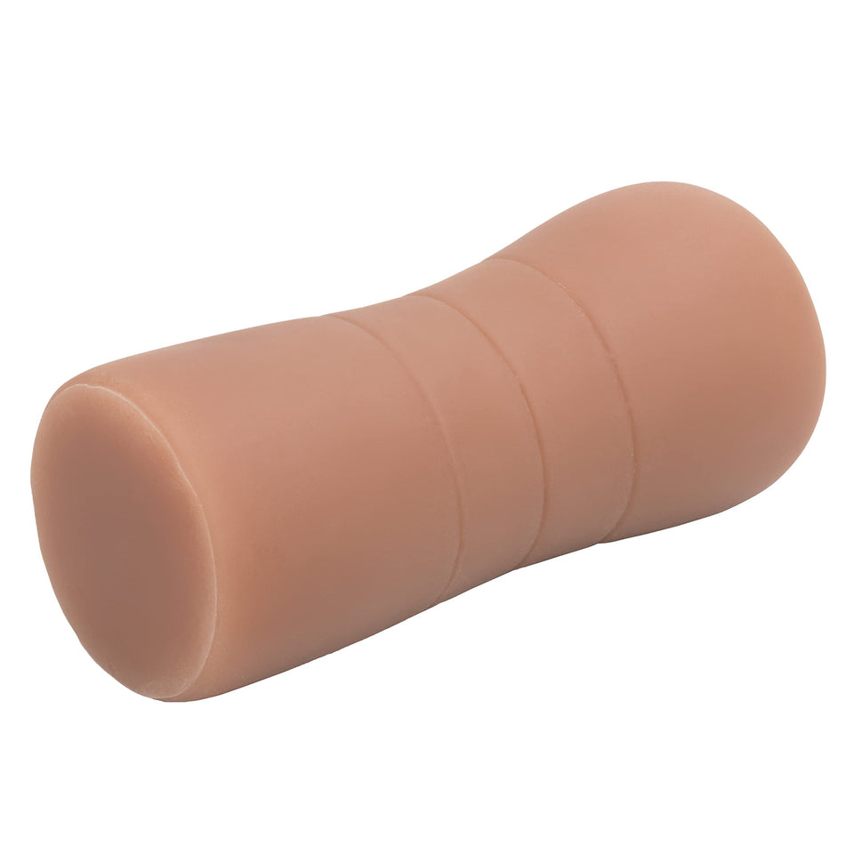 Calexotics Cheap Thrills The Steamy Affair - Travel Sized Male Masturbator - Silicone Masturbation Sleeve - 4.75-Inch Adult Male Sex Toy - Brown