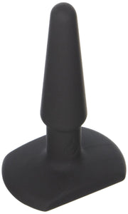 (D) Sex In The Shower Black Silicone Butt Plug