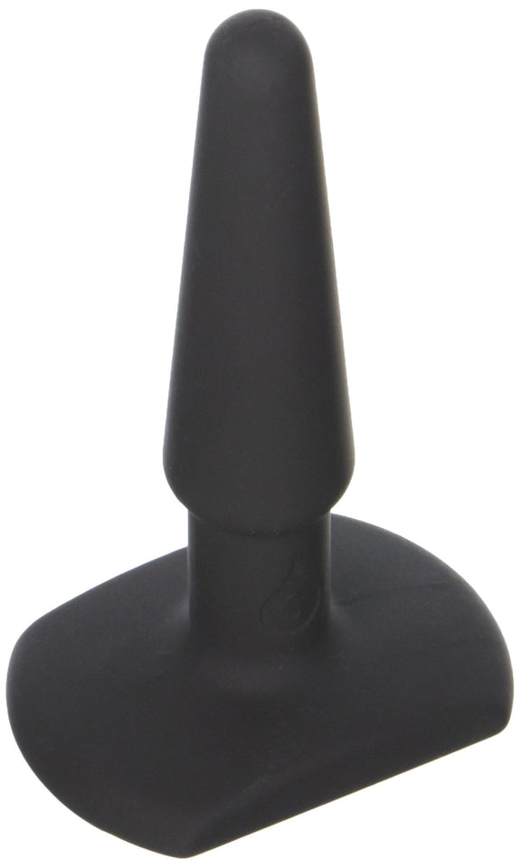 (D) Sex In The Shower Black Silicone Butt Plug