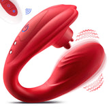 Sex Toys Vibrator with Remote Control - Wearable Vibrator Sex Toys for Women with 10 Licking and Vibration Modes for Without Han