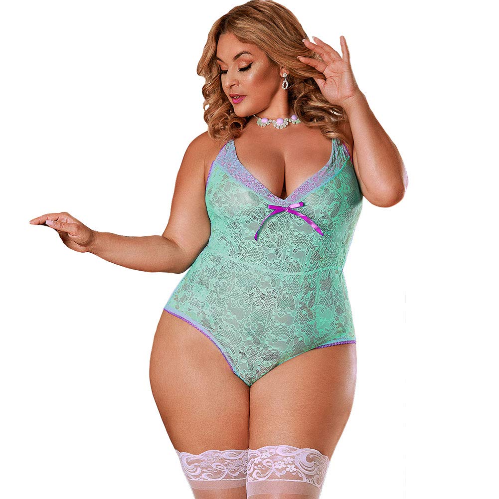 (D) Teddy W/Snap Crotch Aqua Medium