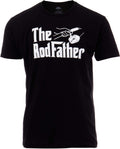 Ann Arbor T-shirt Co. The Rodfather | Funny Fishing Rod Father Fish Pole Fisherman Joke Dad Grandpa T-Shirt for Men Women Dad Gr