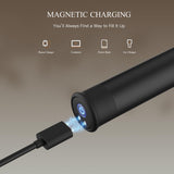 Bullet Vibrator with Angled Tip for Precision Clitoral Stimulation, Discreet Rechargeable Lipstick Vibe with 10 Vibration Modes