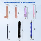 Sex Machine Thrusting Dildo Machine with Realistic Dildos, Fucking Machine for Man with 3XLR Connector,Love Machine for Women,Ad