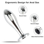 Anal Plug Adult Sex Toys, 3Pcs Anal Butt Plug Set Metal Butt Plug Sex Toys Luxury Jewelry Design Fetish Anal Toys for Adult Unis