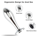 Anal Plug Adult Sex Toys, 3Pcs Anal Butt Plug Set Metal Butt Plug Sex Toys Luxury Jewelry Design Fetish Anal Toys for Adult Unis