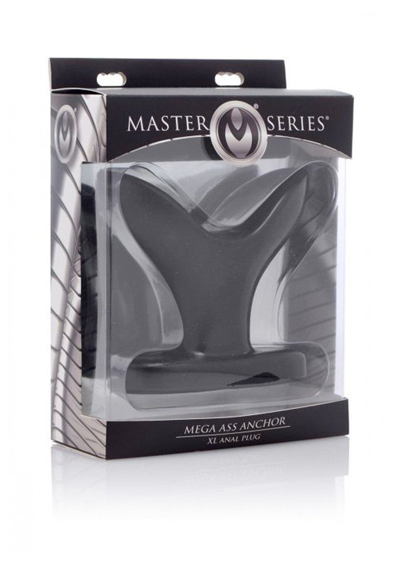 Master Series Mega Ass Anchor Anal Plug, X-Large, Black (Ae828)