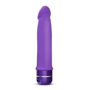 Blush Purity - 7.5 Inch Platinum Cured Puria Silicone G Spot Vibrator Dildo - Enveloped in Satin Smooth Ultrasilk - Powerful, No