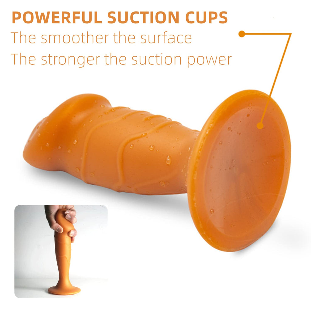 6.1in Liquid Silicone Anal Plug, Butt Plug for Anal Expansion and Training,Fuirre Dildo Shape Anal Trainer,Anal-Vaginal Stimulat