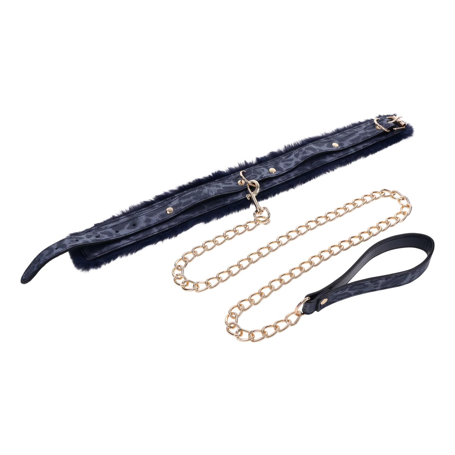 Ss S&M Cougar Fur Collar & Leash