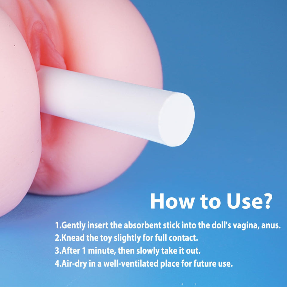 8 Packs Diatom Drying Rod Stick for Toys,Diatomite Drying Sticks for Sex Doll Cleaning,Reusable Water Absorption Stick Keep Dry