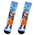 Bioworld Dragon Ball Z Goku And Vegeta Super Saiyan God SSGSS Sublimated Mens Crew Socks 1 Pair