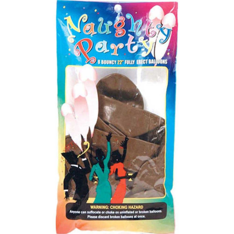 Golden Triangle 19446: Naughty Penis Balloons Brown (8)