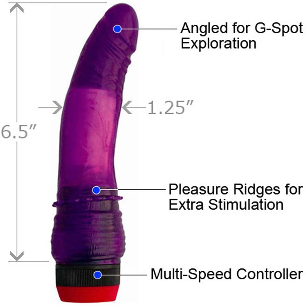 Golden Triangle Flamenco 65 Jelly Vibrator  Purple 4