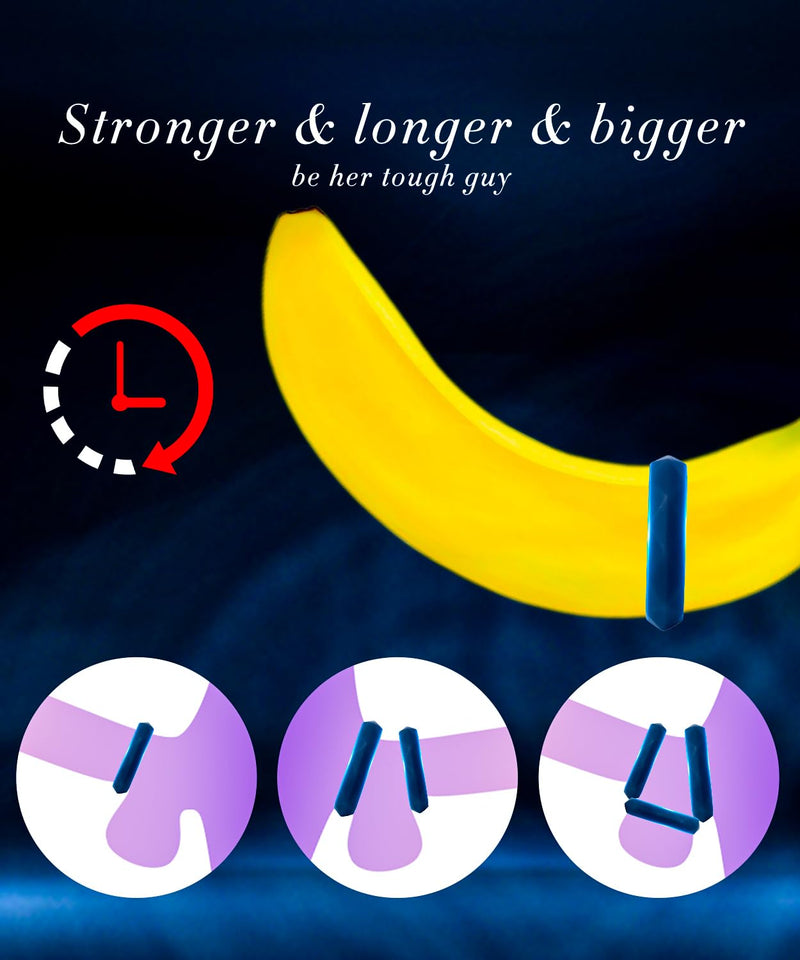 Sex Toys Penis Ring Silicone Cock Rings for Men Erection Sex, 6 Sizes Cockring Erectile Dysfunction Rings Cock Sexual Stimulatio