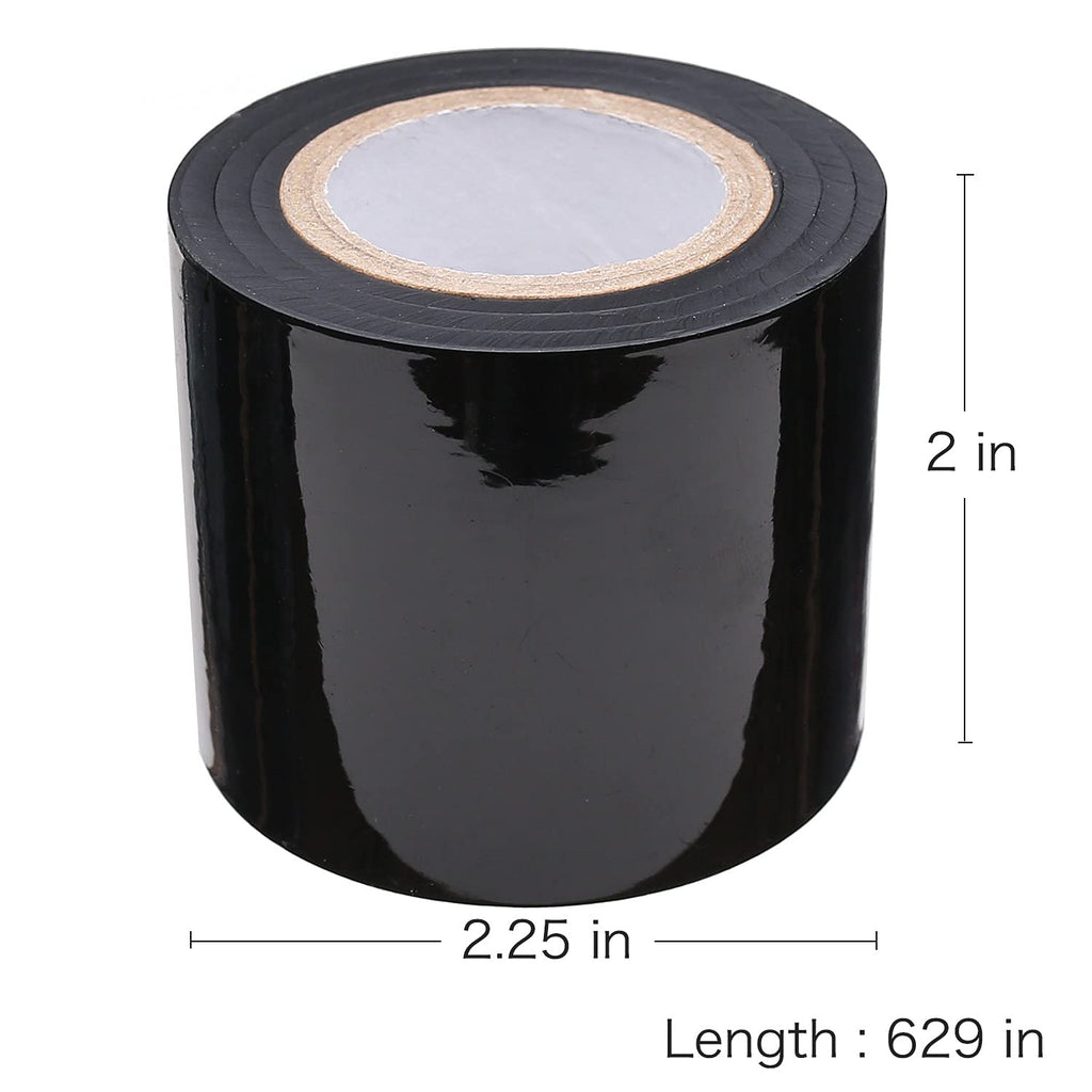 AKStore Fetish SM Adult Toy Sex Restraint Bondage Tape Static Electrostatic Tape (4 PCS-Black)