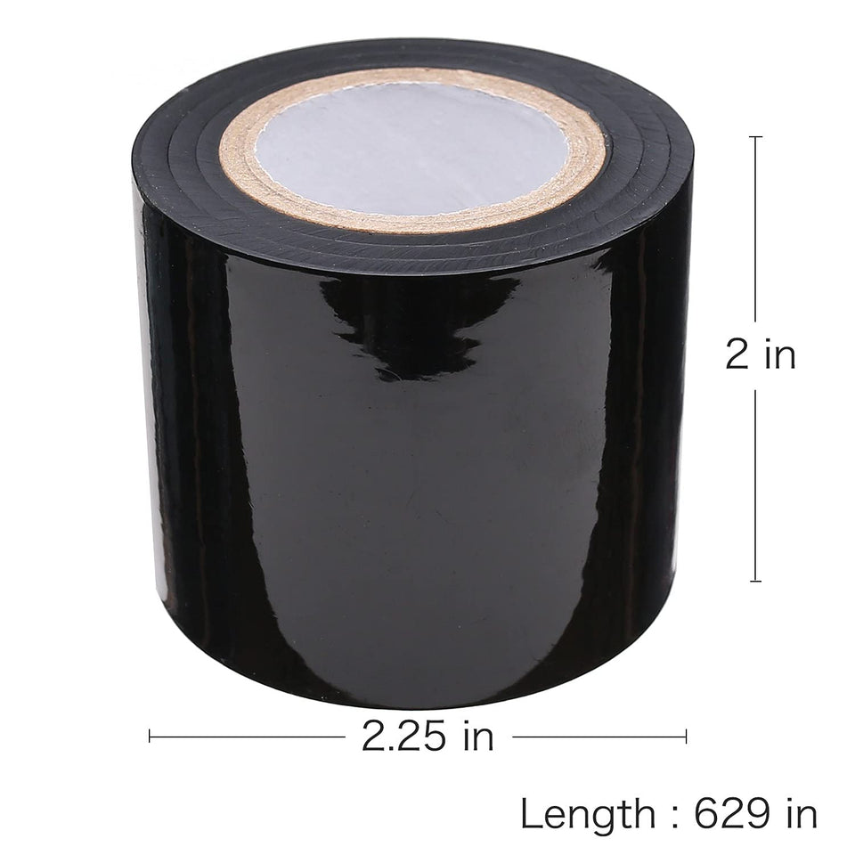 AKStore Fetish SM Adult Toy Sex Restraint Bondage Tape Static Electrostatic Tape (4 PCS-Black)