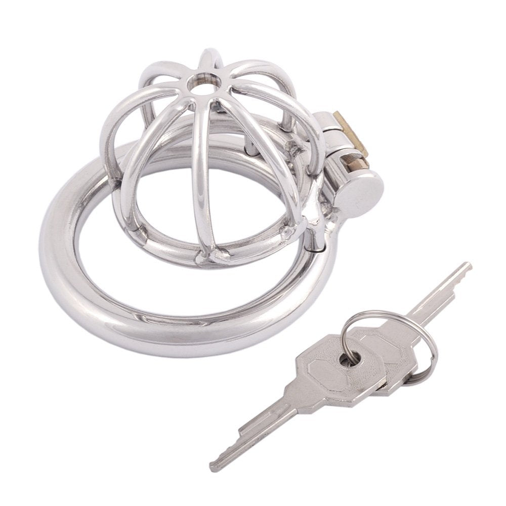 TERNENCE Metal Male Chastity Device Small 304 Steel Stainless Comfortable Cock Cage Adult Game Sex Toy D250 (1.97 inch / 50mm) S