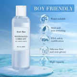 Secret Lover Water-Based Personal Lubricant, Silky Smooth Long-Lasting Lube for Women, Men, and Couples, Natural Ingredients Non