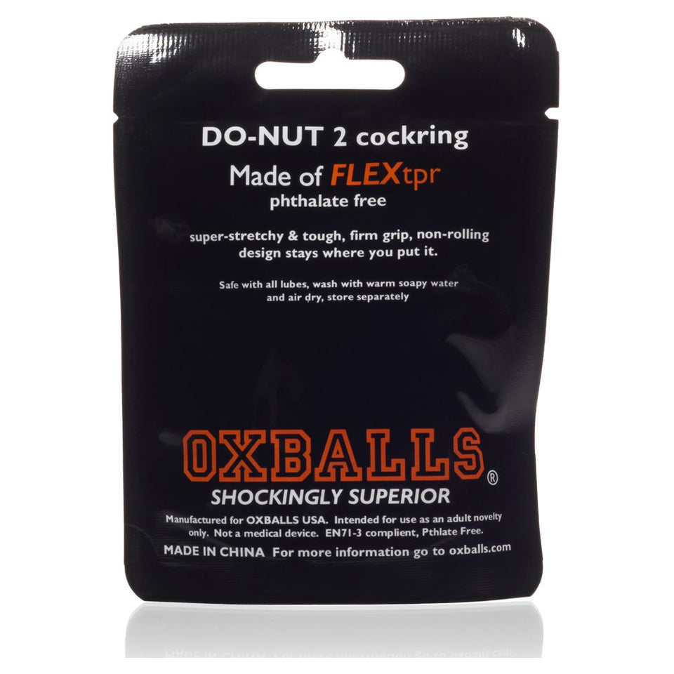 Oxballs Do-Nut- 2, Cockring, Large Black