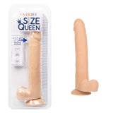 CalExotics Size Queen 10 Inch Dildo with 6 Inch Shaft Circumference and Sturdy Suction Cup - Ivory SE-0262-50-2