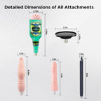 Sex Machine Fuck Machine with 3XLR Connector,Thrusting Dildo Machine with Realistic Dildo for Man,Automatic Love Machine Suction