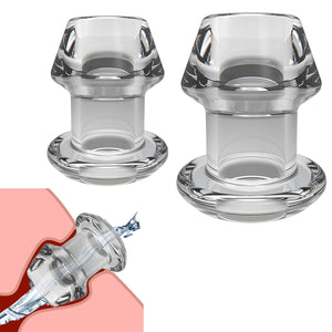 Tabuy Hollow Anal Plug Vaginal Dilator Speculum, TPE Transparent Anal Plug Anal Speculum Vaginal Stretcher Tunnel Anal Dilator B
