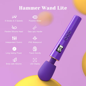 Tracy's Dog Mini Vibrator Wand [Sex Toys] Clit Stimulator | Travel-Friendly | 9 Vibrations & 5 Speeds of Pleasure | Powerful & C