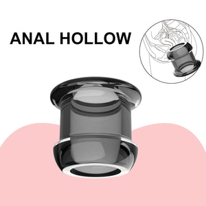 Butt Plug Douche Enema Anal Dilator Hollow Anal Plug Sex Toys for Woman Men Gay Prostata Massager Peep Vaginal Sex Products Gray