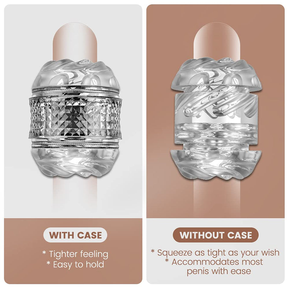 Manual Sucking Male Adult Sex Toys, Penis Stroker,Open Ended Male Masturbator Pocket Pussy Sleeve for Men,Masturbation Cup for M