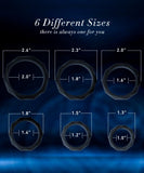 Sex Toys Penis Ring Silicone Cock Rings for Men Erection Sex, 6 Sizes Cockring Erectile Dysfunction Rings Cock Sexual Stimulatio
