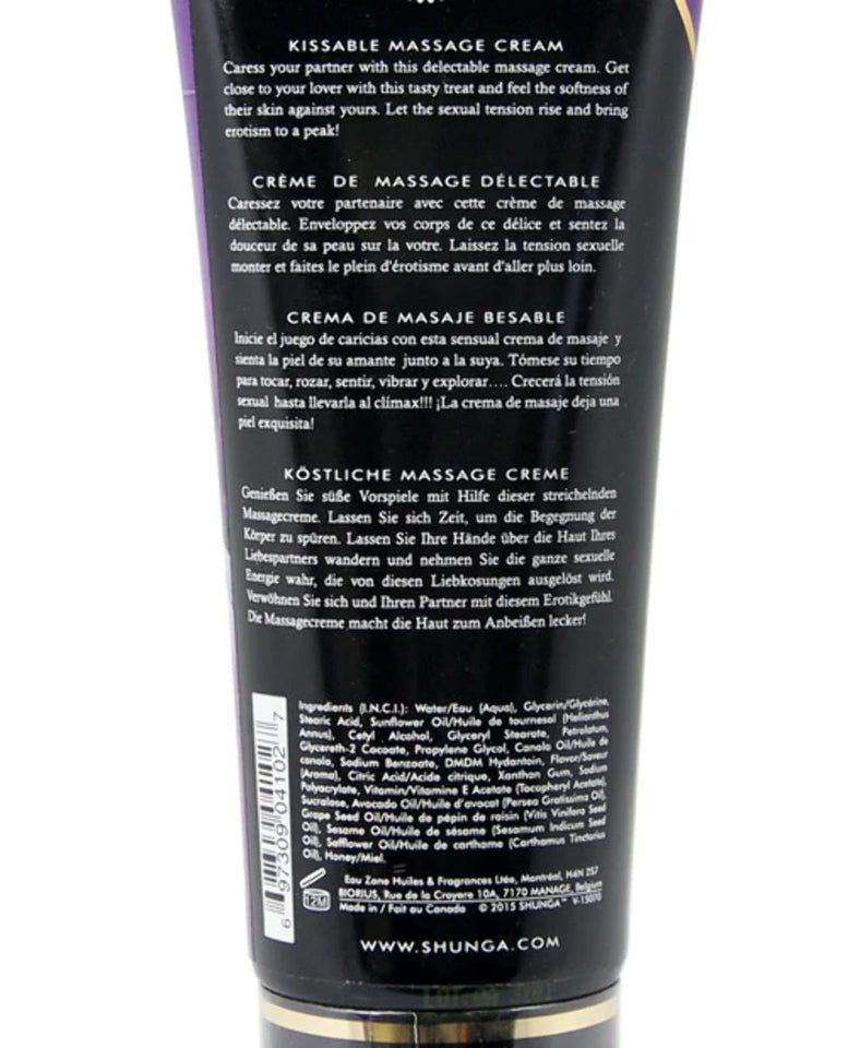 Kissable Massage Cream - Sparkling Strawberry  Wine - 7 Fl. Oz. / 200 Ml