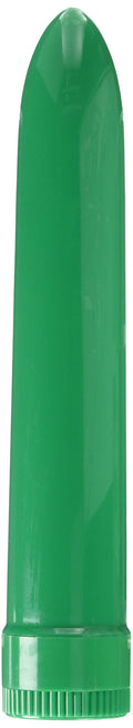 Ladys Mood Plastic Vibrator, Green, 7 Inch